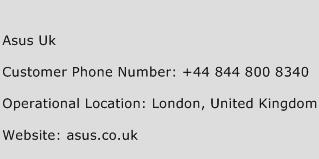 ASUS UK Phone Number Customer Service