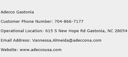 Adecco Gastonia Phone Number Customer Service