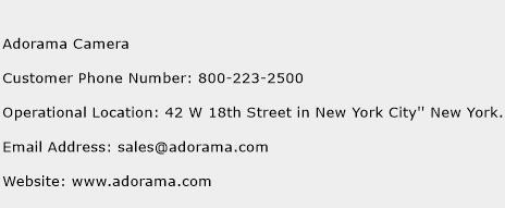 Adorama Camera Phone Number Customer Service