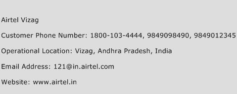 Airtel Vizag Phone Number Customer Service