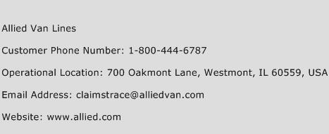 Allied Van Lines Phone Number Customer Service