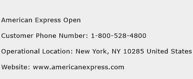 American Express Open Phone Number Customer Service