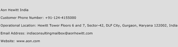 Aon Hewitt India Phone Number Customer Service