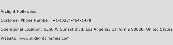 Arclight Hollywood Phone Number Customer Service