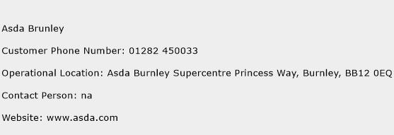 Asda Brunley Phone Number Customer Service