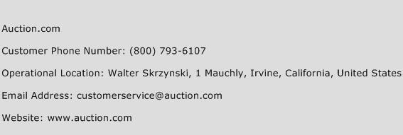 Auction.com Phone Number Customer Service