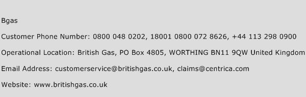 BGAS Phone Number Customer Service