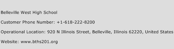 Belleville West High School Phone Number Customer Service