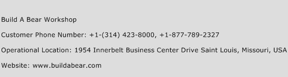 Build A Bear Workshop Phone Number Customer Service