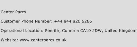 Center Parcs Phone Number Customer Service