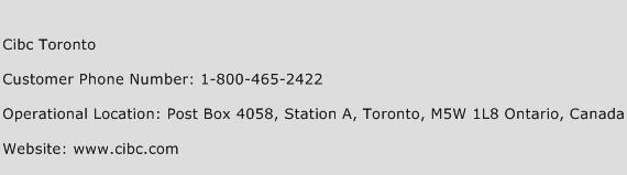 Cibc Toronto Phone Number Customer Service