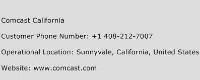 Comcast California Phone Number Customer Service