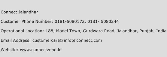 Connect Jalandhar Phone Number Customer Service