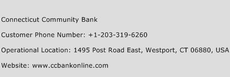 Connecticut Community Bank Phone Number Customer Service
