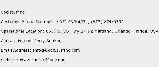 Coolstuffinc Phone Number Customer Service