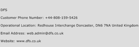 DFS Phone Number Customer Service