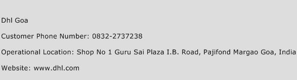 DHL Goa Phone Number Customer Service