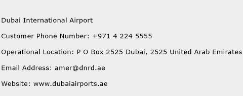Dubai International Airport Phone Number Customer Service
