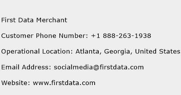 First Data Merchant Phone Number Customer Service