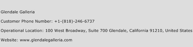 Glendale Galleria Phone Number Customer Service