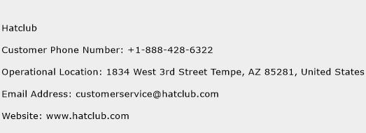 Hatclub Phone Number Customer Service