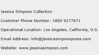 Jessica Simpson Collection Phone Number Customer Service