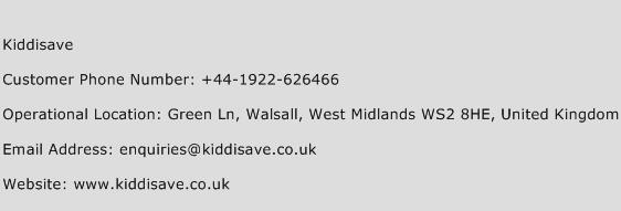 Kiddisave Phone Number Customer Service