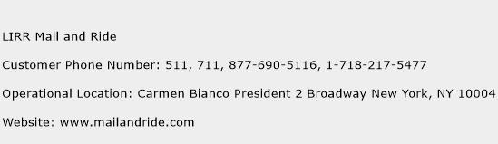 LIRR Mail and Ride Phone Number Customer Service