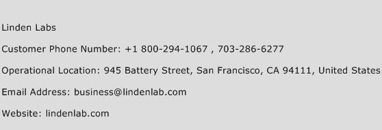 Linden Labs Phone Number Customer Service