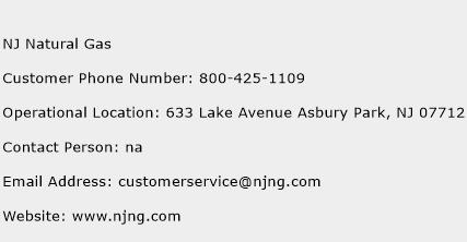NJ Natural Gas Phone Number Customer Service