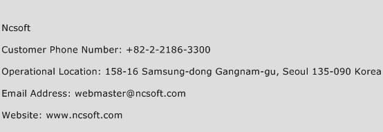 Ncsoft Phone Number Customer Service