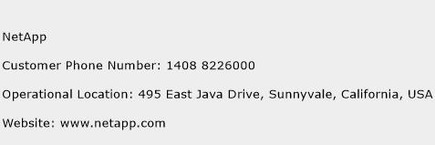NetApp Phone Number Customer Service