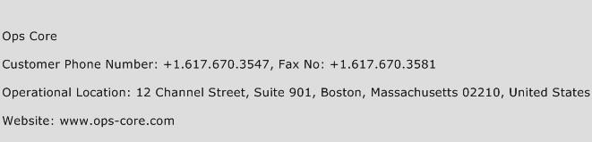 Ops Core Phone Number Customer Service