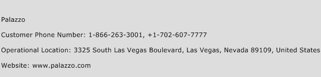 Palazzo Phone Number Customer Service