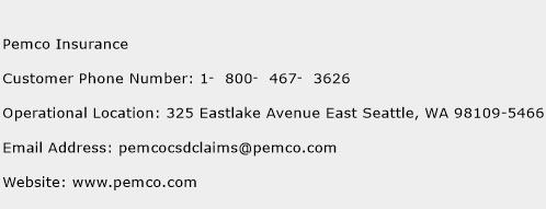 Pemco Insurance Phone Number Customer Service