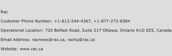 RAC Phone Number Customer Service