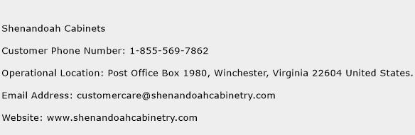 Shenandoah Cabinets Phone Number Customer Service