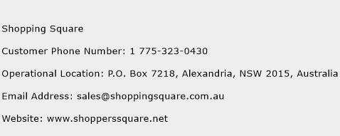 Shopping Square Phone Number Customer Service