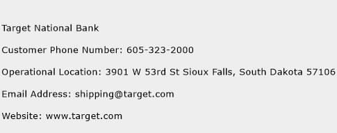 Target National Bank Phone Number Customer Service