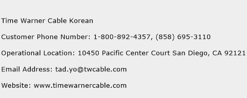 Time Warner Cable Korean Phone Number Customer Service