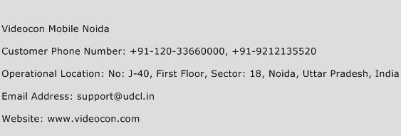 Videocon Mobile Noida Phone Number Customer Service