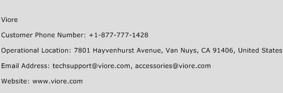Viore Phone Number Customer Service