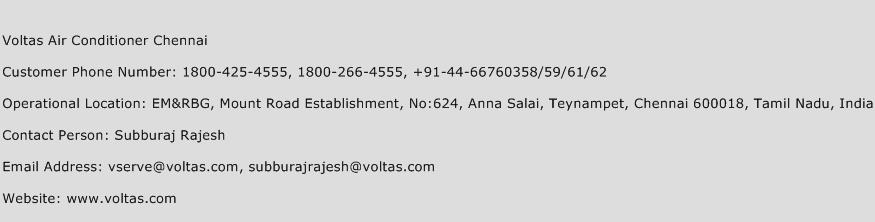 Voltas Air Conditioner Chennai Phone Number Customer Service