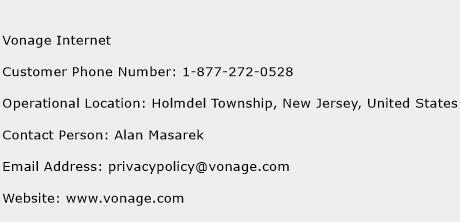 Vonage Internet Phone Number Customer Service