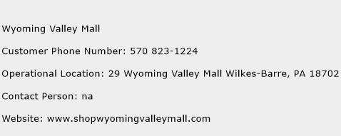 Wyoming Valley Mall Phone Number Customer Service